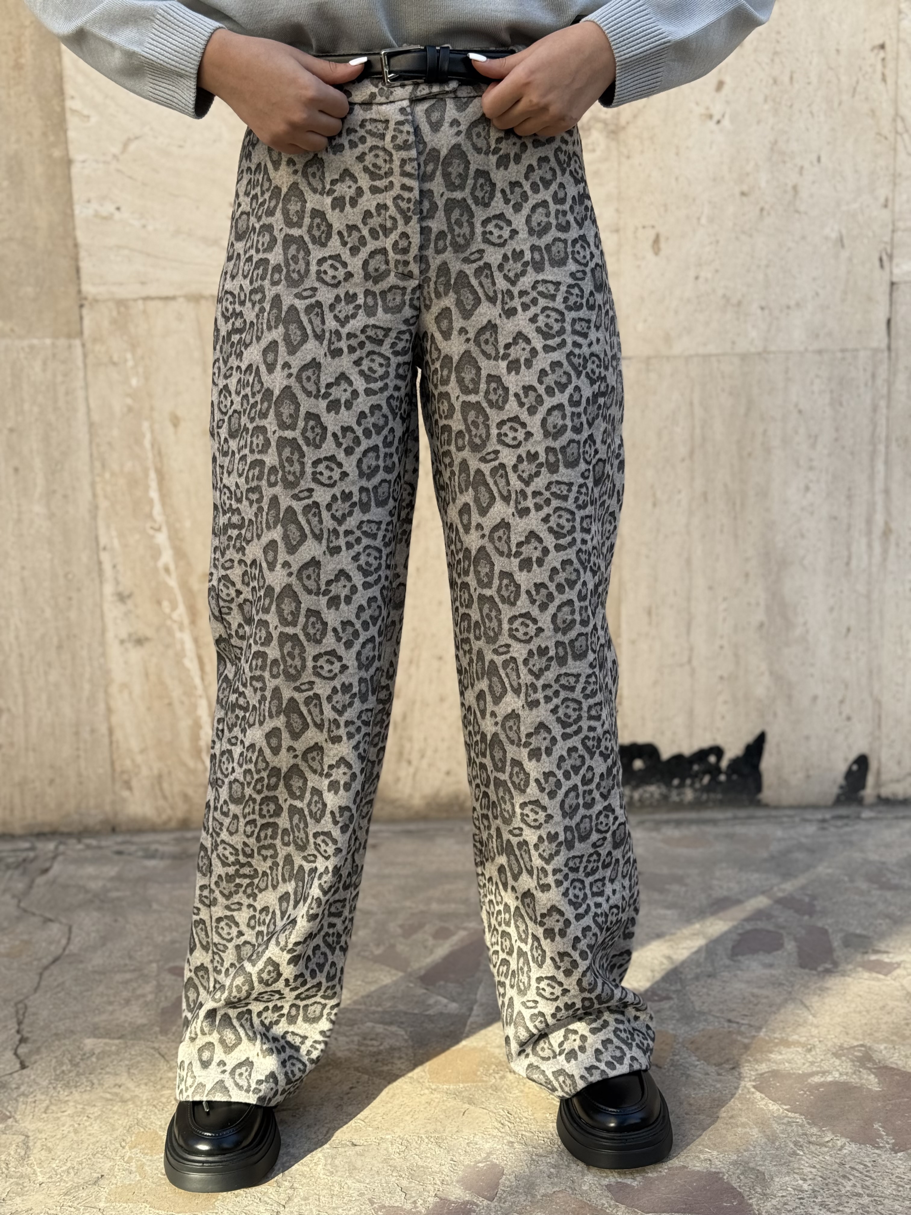 شلوار فوتر پلنگی